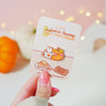 Gourdo Cosy Autumn Enamel Pin | Pumpkin Spice Coffee Pin | Kawaii Fall Accessory - Katnipp Studios