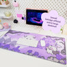 Halloween Gaming Desk Pad | Gothic Autumn Desk Decor | Vampire & Graveyard Kawaii Design - Katnipp Studios