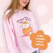 Have a Gourd - geous Day Kawaii Autumn Sweatshirt | Cozy Fall Dog Jumper | Cute Pumpkin Sweater Katnipp character product