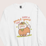 Have a Gourd - geous Day Kawaii Autumn Sweatshirt | Cozy Fall Dog Jumper | Cute Pumpkin Sweater Katnipp character product