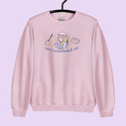 Have a Wanderful Day Kawaii Halloween Sweater | Pastel Witch Cozy Sweatshirt | Magical Girl Apparel Katnipp character product