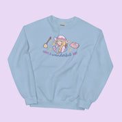 Have a Wanderful Day Kawaii Halloween Sweater | Pastel Witch Cozy Sweatshirt | Magical Girl Apparel Katnipp character product