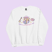 Have a Wanderful Day Kawaii Halloween Sweater | Pastel Witch Cozy Sweatshirt | Magical Girl Apparel Katnipp character product