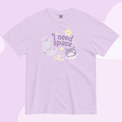 I Need Space Heavyweight T-Shirt | Celestial Kawaii Design Katnipp character product