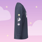 I Need Space Long Sleeve Shirt with Sleeve Design | Celestial Kawaii Katnipp character product