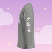 I Need Space Long Sleeve Shirt with Sleeve Design | Celestial Kawaii Katnipp character product