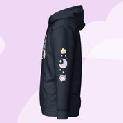 I Need Space Premium Hoodie with Sleeve Design | Cute Cosmic Kawaii Katnipp character product