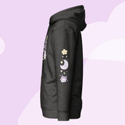 I Need Space Premium Hoodie with Sleeve Design | Cute Cosmic Kawaii Katnipp character product