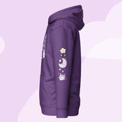 I Need Space Premium Hoodie with Sleeve Design | Cute Cosmic Kawaii Katnipp character product