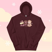 Just One More Chapter Kawaii Bookish Hoodie | Cozy Book Lover Sweatshirt | Cute Reader Gift Apparel Katnipp character product