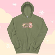 Just One More Chapter Kawaii Bookish Hoodie | Cozy Book Lover Sweatshirt | Cute Reader Gift Apparel Katnipp character product