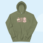 Just One More Chapter Kawaii Bookish Hoodie | Cozy Book Lover Sweatshirt | Cute Reader Gift Apparel Katnipp character product