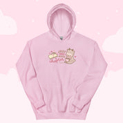 Just One More Chapter Kawaii Bookish Hoodie | Cozy Book Lover Sweatshirt | Cute Reader Gift Apparel Katnipp character product