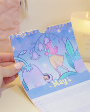 Katnipp 2026 Slim Wall Calendar | Pastel Kawaii Celestial Edition Katnipp character product