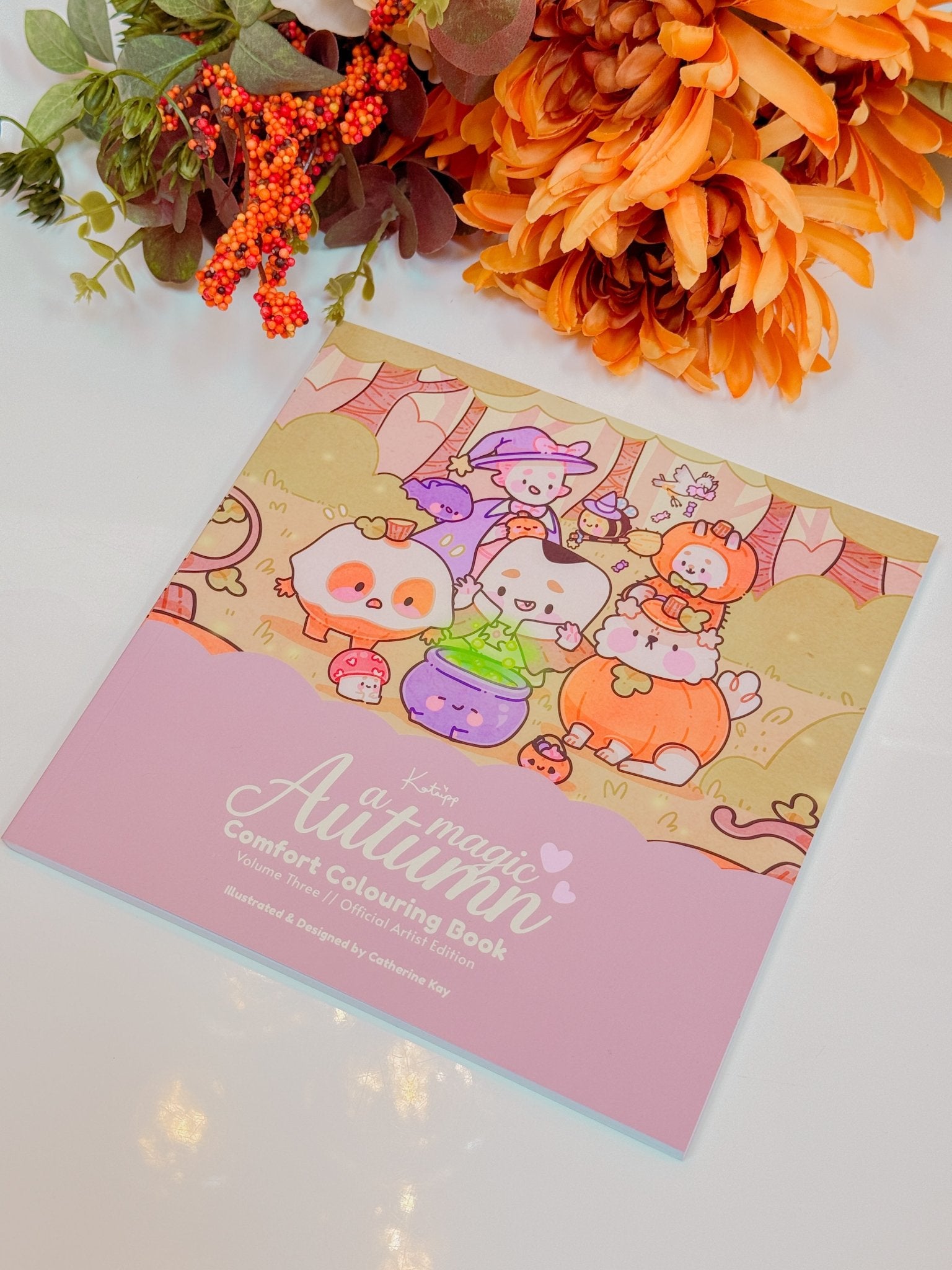 Katnipp A Magic Autumn | Cute & Cosy Colouring Book for Adults | Official Artist Edition Katnipp character product