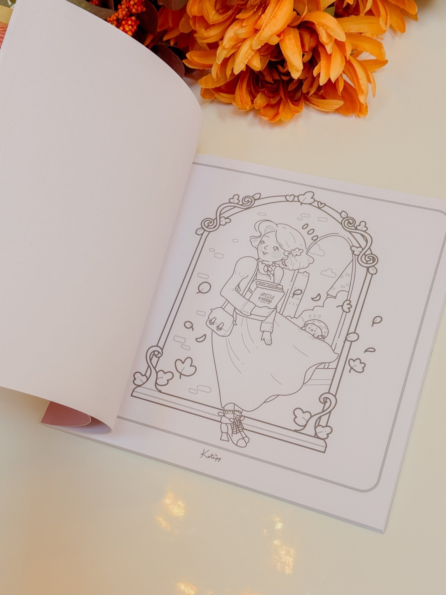 Katnipp A Magic Autumn | Cute & Cosy Colouring Book for Adults | Official Artist Edition Katnipp character product
