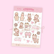 Katnipp Christmas Character Stickers | Kawaii Coquette Planner Sticker Sheet | CC006 Katnipp character product