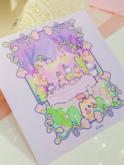 Katnipp Colour Capture Card | Adult Colouring Book Bleed Protection Card | Marker Protection Sheet Katnipp character product