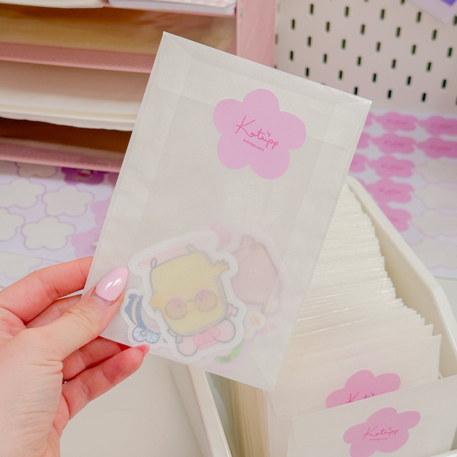 Katnipp Mystery Die Cut Sticker Pack | 6 Kawaii Surprise Stickers | Discount Bundle Katnipp character product