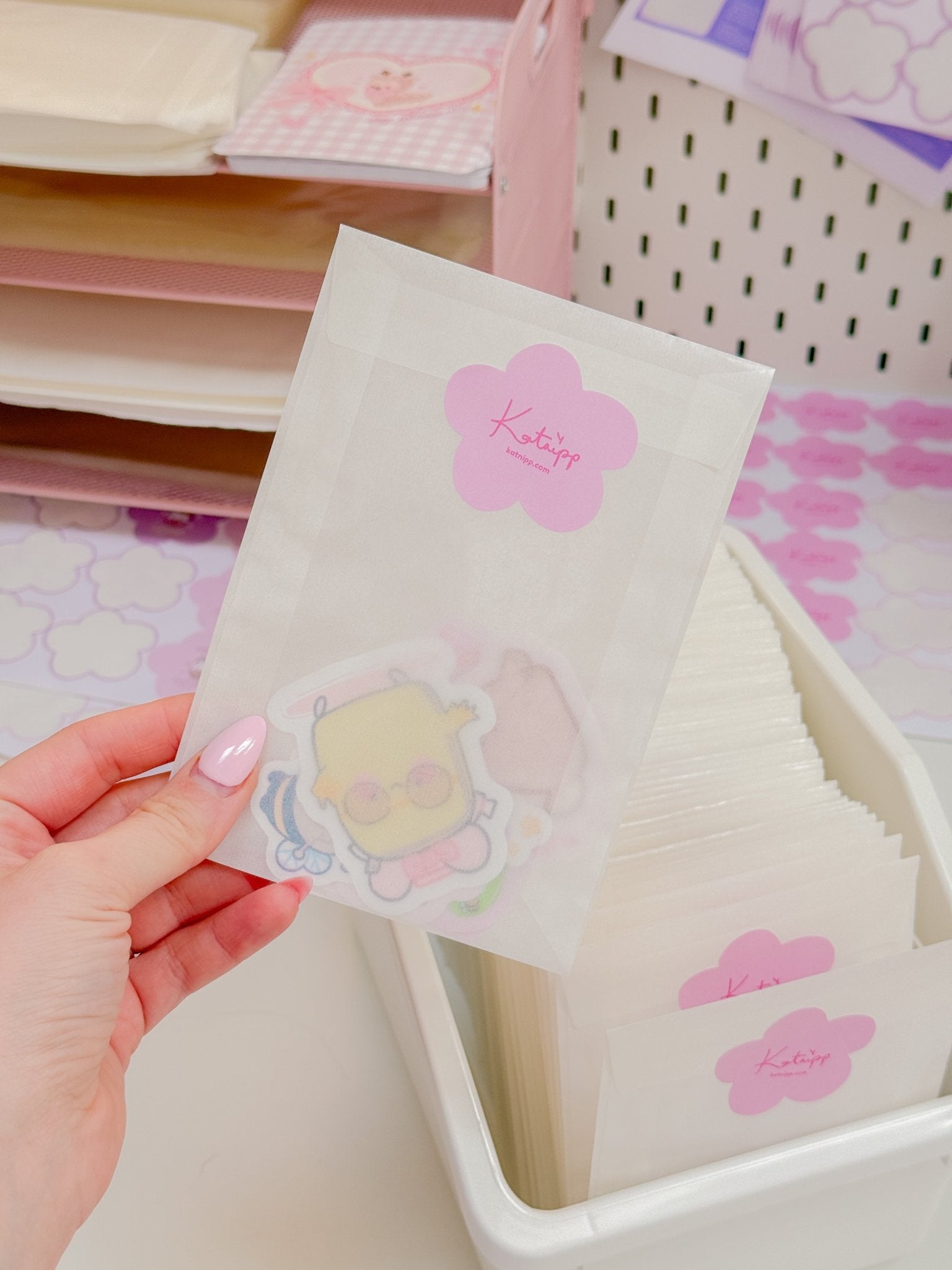 Katnipp Mystery Die Cut Sticker Pack | 6 Kawaii Surprise Stickers | Discount Bundle Katnipp character product