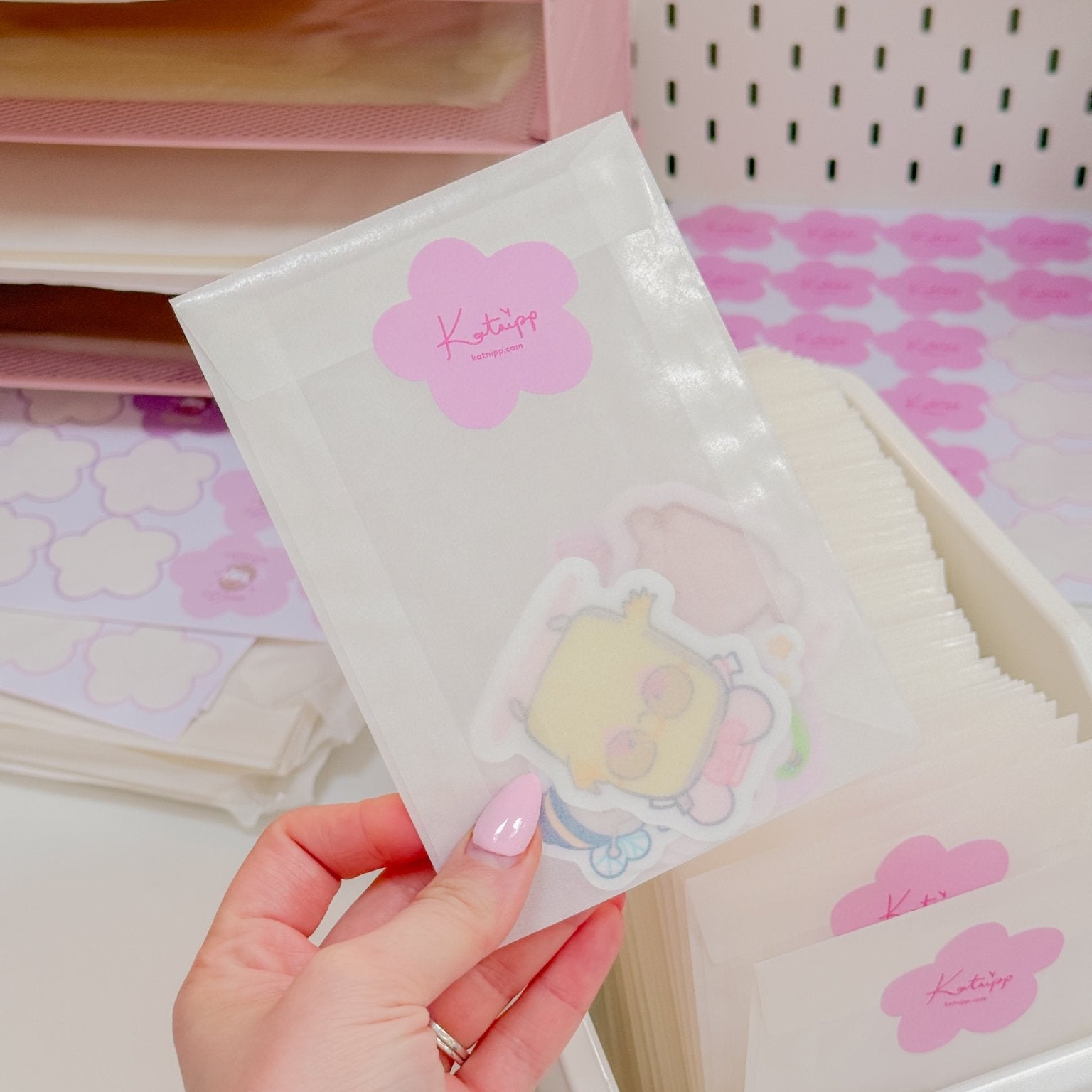 Katnipp Mystery Die Cut Sticker Pack | 6 Kawaii Surprise Stickers | Discount Bundle Katnipp character product