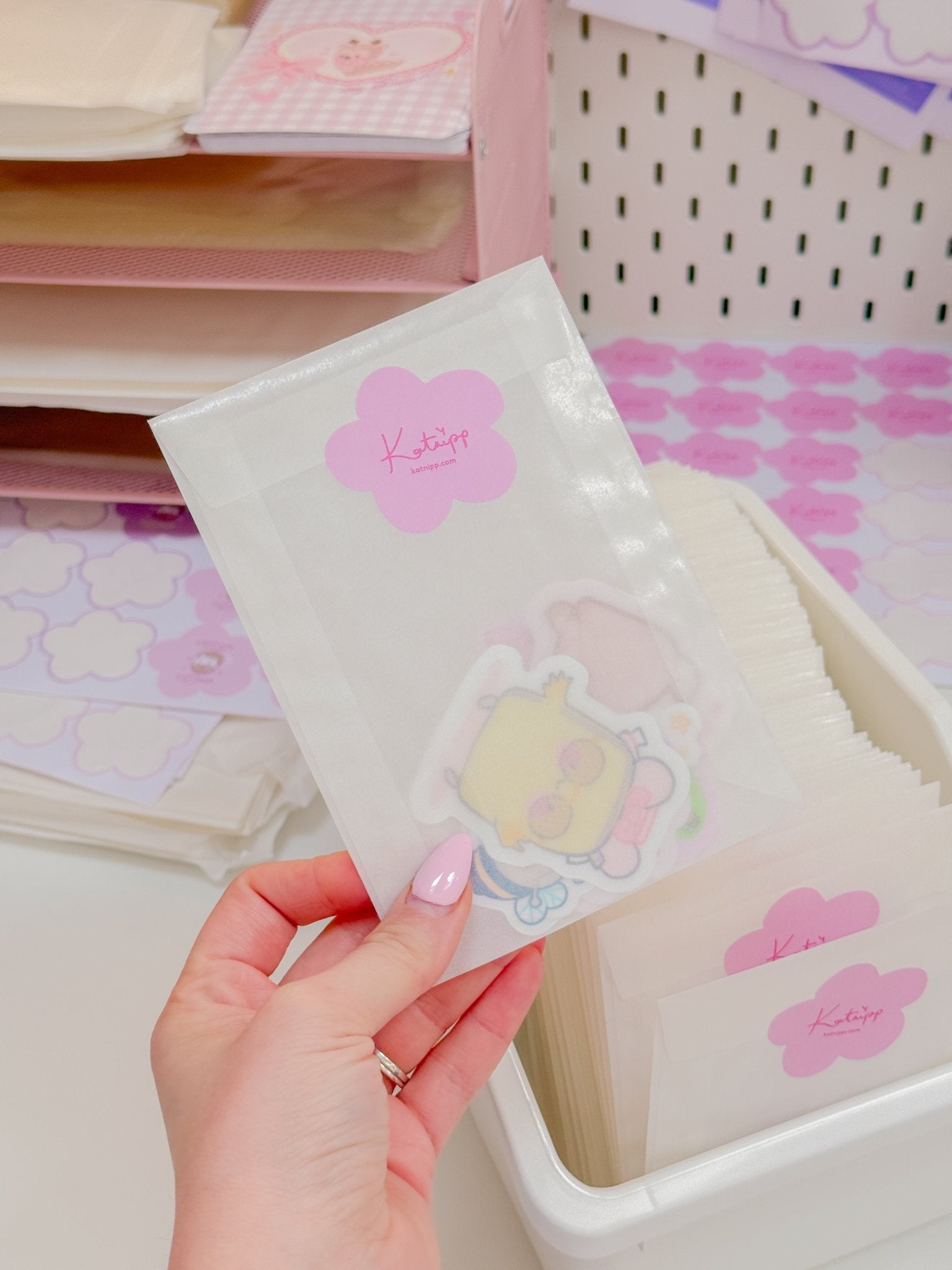 Katnipp Mystery Die Cut Sticker Pack | 6 Kawaii Surprise Stickers | Discount Bundle Katnipp character product