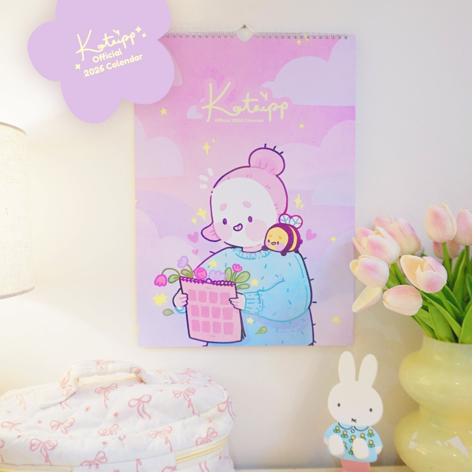 Katnipp Official 2026 Calendar | Whimsical Kawaii Wall Planner Katnipp character product