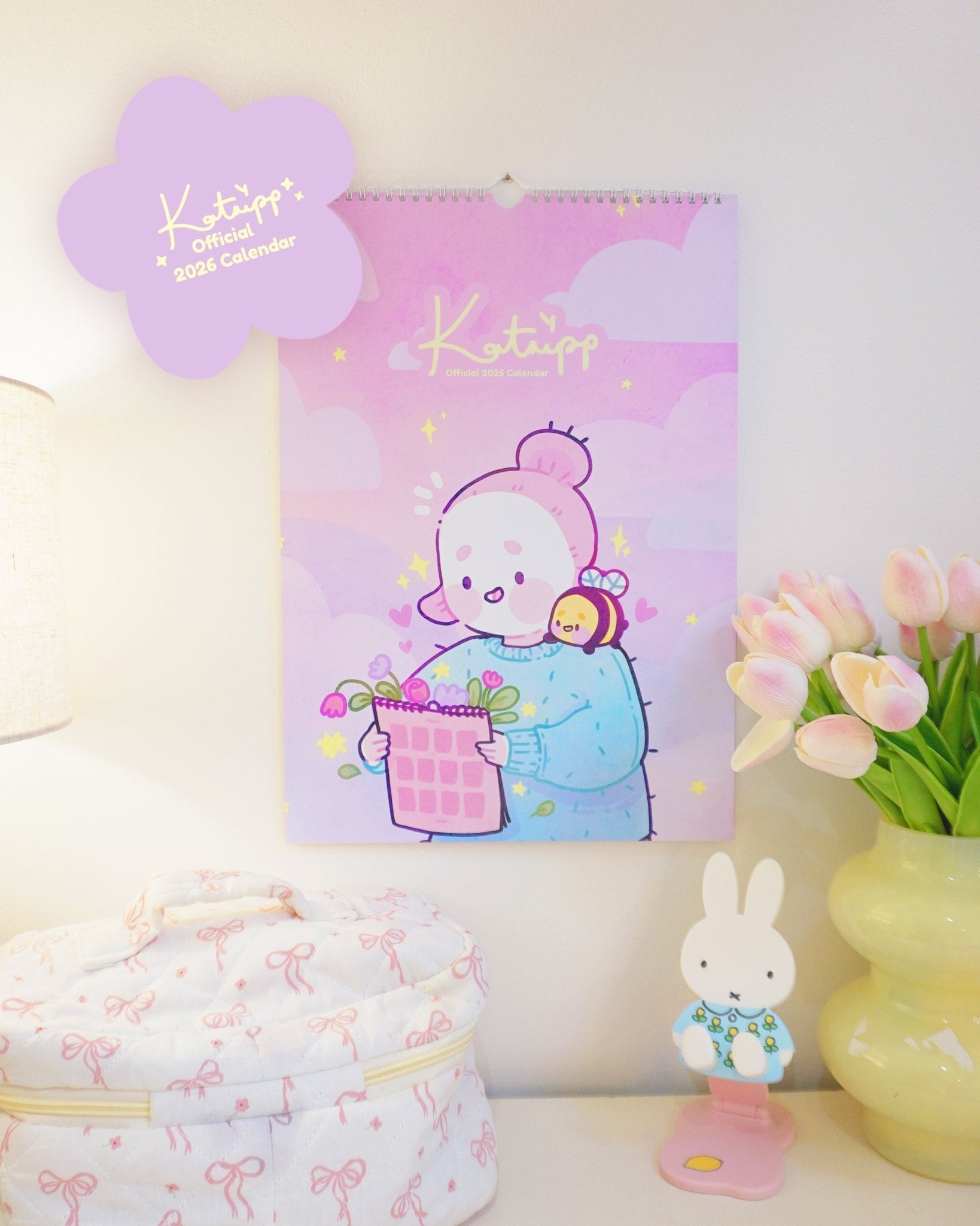 Katnipp Official 2026 Calendar | Whimsical Kawaii Wall Planner Katnipp character product