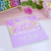Katnipp Soft Spring Comfort Colouring Book | Kawaii Spring Colouring Book Artist Edition Katnipp character product