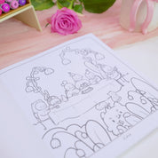 Katnipp Soft Spring Comfort Colouring Book | Kawaii Spring Colouring Book Artist Edition Katnipp character product