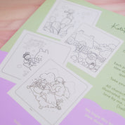 Katnipp Soft Spring Comfort Colouring Book | Kawaii Spring Colouring Book Artist Edition Katnipp character product