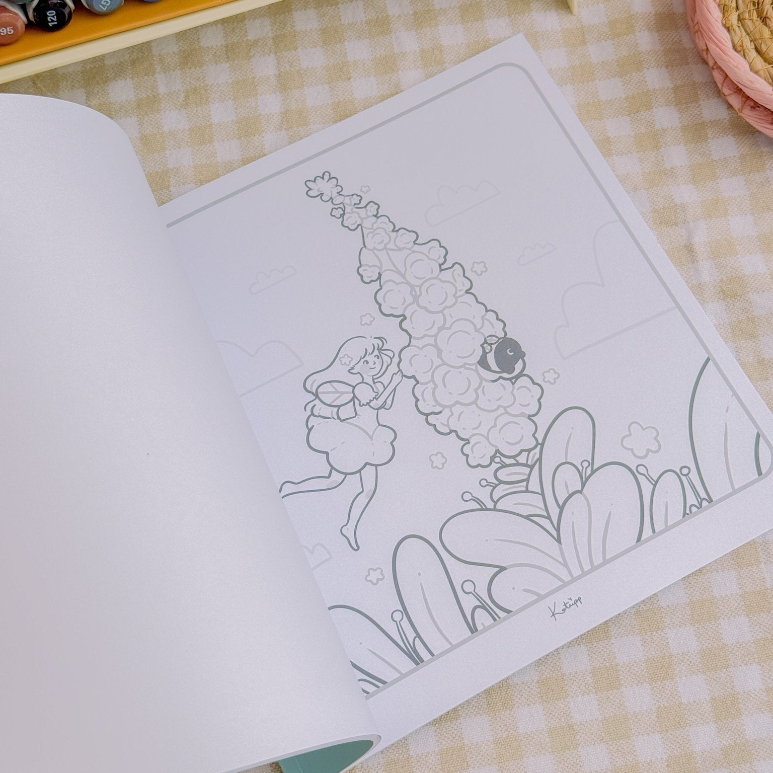 Katnipp Sunnie's Summer Comfort Colouring Book for Adults | Cute Kawaii Summer Colouring Book | Official Artist Edition Katnipp character product