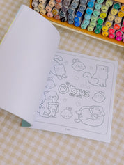 Katnipp Sunnie's Summer Comfort Colouring Book for Adults | Cute Kawaii Summer Colouring Book | Official Artist Edition Katnipp character product