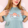 Kawaii Autumn Mushroom T-Shirt – “You Are Magic” Premium Heavyweight Cozy Fall Tee - Cute Seasonal Apparel - Katnipp Studios