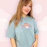 Kawaii Autumn Mushroom T-Shirt – “You Are Magic” Premium Heavyweight Cozy Fall Tee - Cute Seasonal Apparel - Katnipp Studios