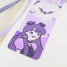 Kawaii Gothic Halloween Bookmark – ‘Creepy Chic’ with Violet the Vampire - Cute Spooky Stationery for Gothic Aesthetic - Katnipp Studios