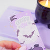 Kawaii Gothic Halloween Bookmark – ‘Creepy Chic’ with Violet the Vampire - Cute Spooky Stationery for Gothic Aesthetic - Katnipp Studios