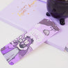 Kawaii Gothic Halloween Bookmark – ‘Cursed Cutie’ Quote – Cute Spooky Gothic Bookmark & Halloween Stationery - Katnipp Studios