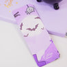 Kawaii Gothic Halloween Bookmark – ‘Cursed Cutie’ Quote – Cute Spooky Gothic Bookmark & Halloween Stationery - Katnipp Studios