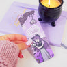 Kawaii Gothic Halloween Bookmark – ‘Cursed Cutie’ Quote – Cute Spooky Gothic Bookmark & Halloween Stationery - Katnipp Studios