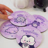 Kawaii Gothic Halloween Coaster Bundle – Set of 4 Spooky Character Coasters - Katnipp Studios