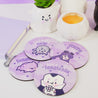 Kawaii Gothic Halloween Coaster Bundle – Set of 4 Spooky Character Coasters - Katnipp Studios