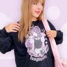 Kawaii Gothic Halloween Long Sleeve T-Shirt – “Fangtastic” Vampire Girl Graphic Tee - Gildan Apparel - Katnipp Studios