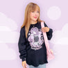 Kawaii Gothic Halloween Long Sleeve T-Shirt – “Fangtastic” Vampire Girl Graphic Tee - Gildan Apparel - Katnipp Studios