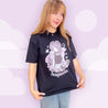 Kawaii Gothic Halloween T-Shirt – “Fangtastic” Premium Heavyweight Tee - Spooky Kawaii Vampire Girl Design - Katnipp Studios