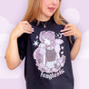 Kawaii Gothic Halloween T-Shirt – “Fangtastic” Premium Heavyweight Tee - Spooky Kawaii Vampire Girl Design - Katnipp Studios