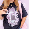 Kawaii Gothic Halloween T-Shirt – “Fangtastic” Premium Heavyweight Tee - Spooky Kawaii Vampire Girl Design - Katnipp Studios