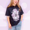 Kawaii Gothic Halloween T-Shirt – “Fangtastic” Premium Heavyweight Tee - Spooky Kawaii Vampire Girl Design - Katnipp Studios