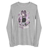 Kawaii Halloween Long Sleeve T-Shirt – “Fangtastic” Bella + Canvas Tee - Spooky Gothic Vampire Design - Katnipp Studios