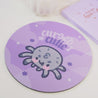 Kawaii Halloween Mouse Pad - “Cursed Cutie” with Fluffy the Spider - Gothic Purple Desk Decor - Katnipp Studios